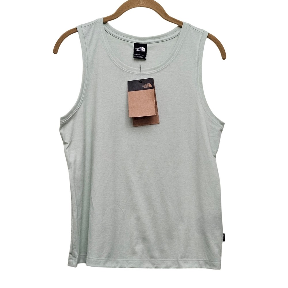 The North Face Tank Top Womens S Opal Frost White Scoop Neck Active Gorpcore